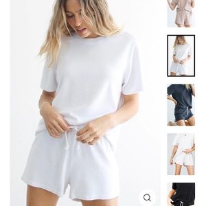 Perfect White Tee Terry loop set